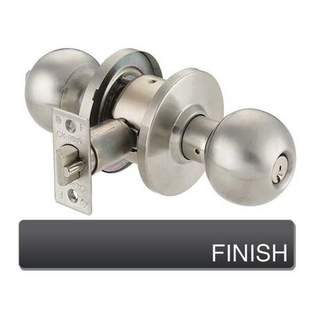 CAL-ROYAL BA Design Entry Knob Lock, 2-3/4 Backset, ASA Strike, Schlage C Keyway, US10B Dark Bronze BA00-10B